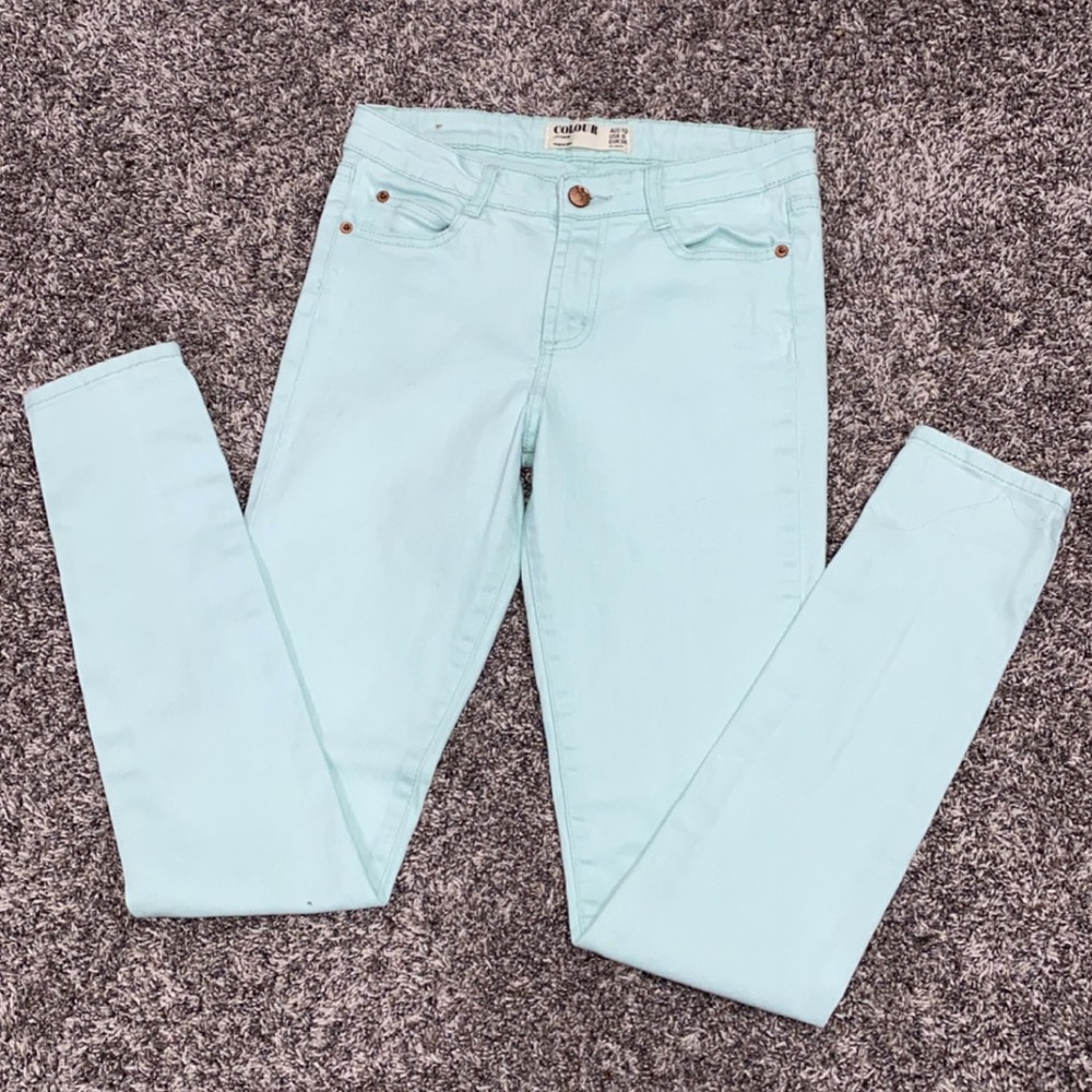 💥MAKE OFFER💥 Mint Skinny Jeans